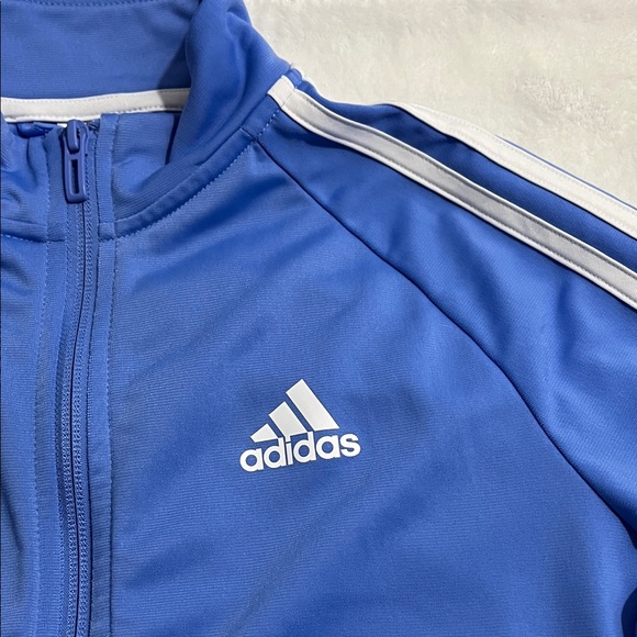 Adidas Light Blue Zip-Up Jacket - Picture 2 of 6